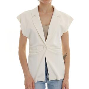 GILET ARRICCIATO BURRO